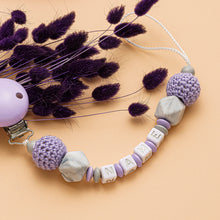 Lade das Bild in den Galerie-Viewer, Schnullerkette mit Name #40