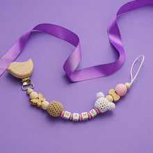 Lade das Bild in den Galerie-Viewer, Schnullerkette mit Name #16
