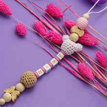 Lade das Bild in den Galerie-Viewer, Schnullerkette mit Name #16