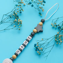Lade das Bild in den Galerie-Viewer, Schnullerkette mit Name #9
