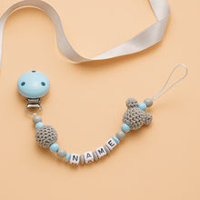 Lade das Bild in den Galerie-Viewer, Schnullerkette mit Name #21