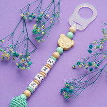 Lade das Bild in den Galerie-Viewer, Schnullerkette mit Name #13