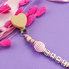 Lade das Bild in den Galerie-Viewer, Schnullerkette mit Name #51