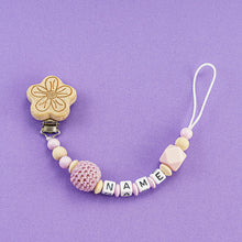 Lade das Bild in den Galerie-Viewer, Schnullerkette mit Name #52