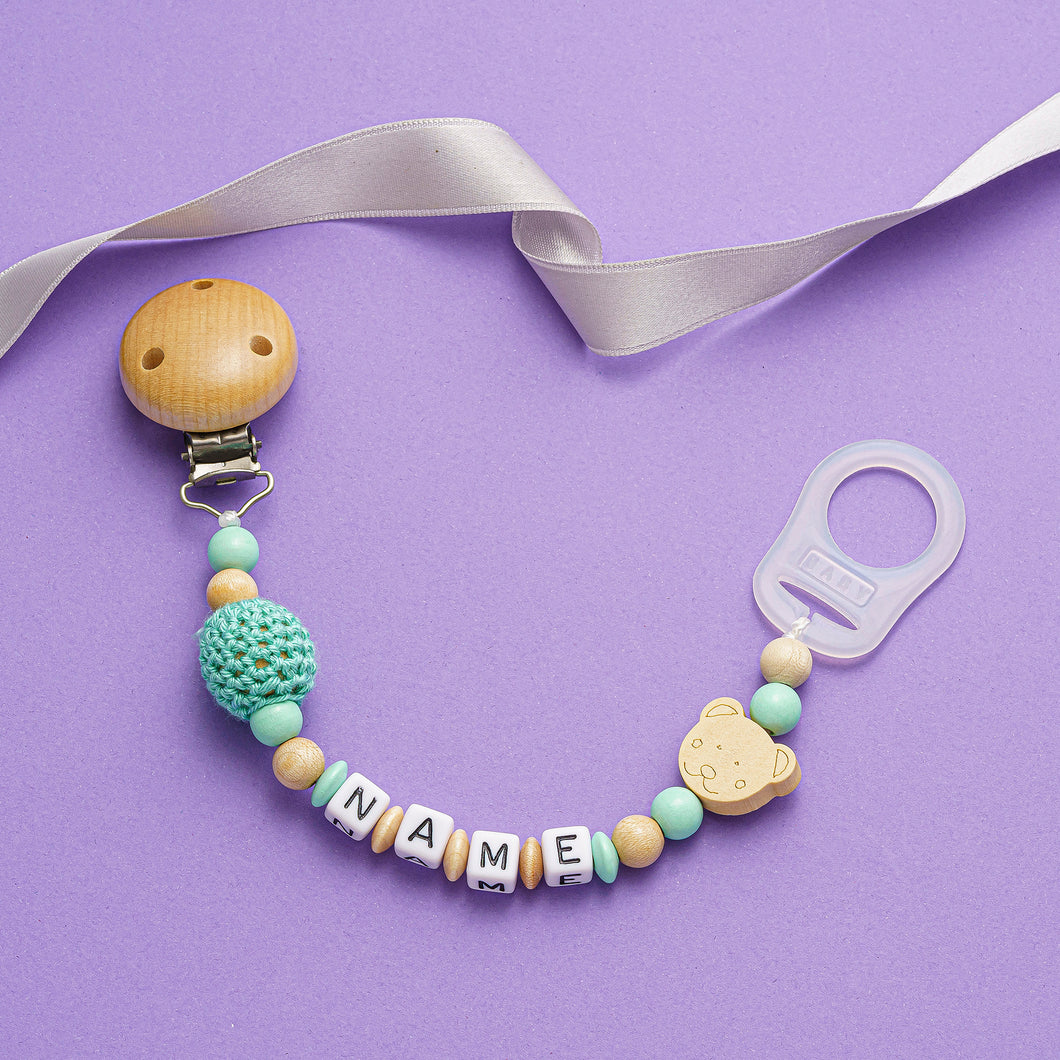 Schnullerkette mit Name #13