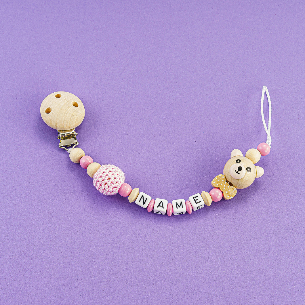 Schnullerkette mit Name #50
