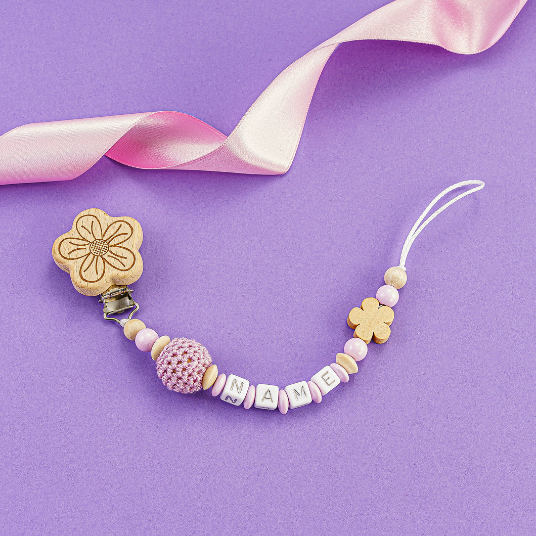 Schnullerkette mit Name #53