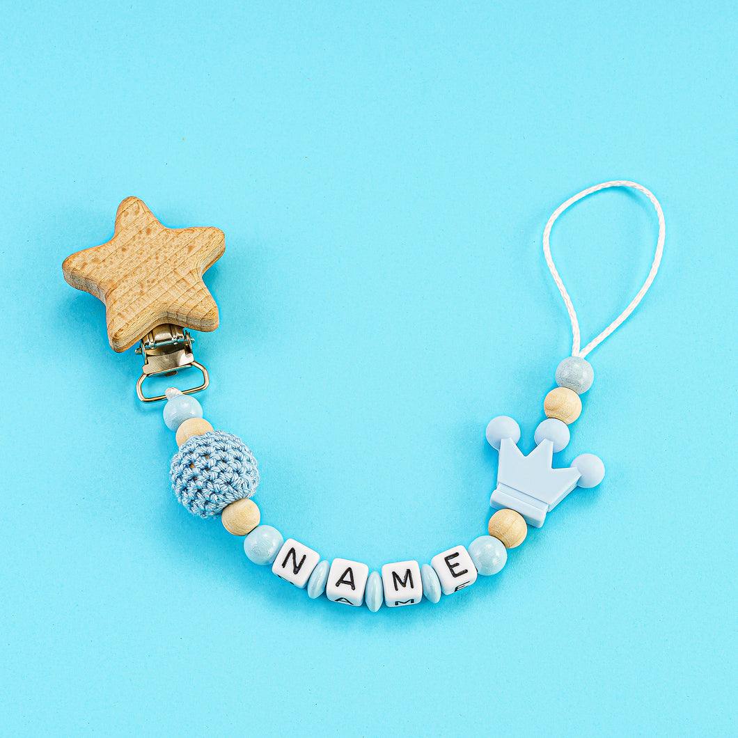 Schnullerkette mit Name #54