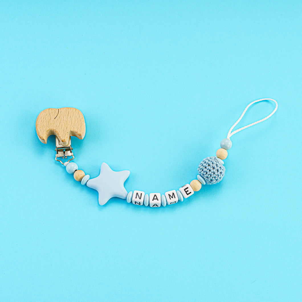 Schnullerkette mit Name #55