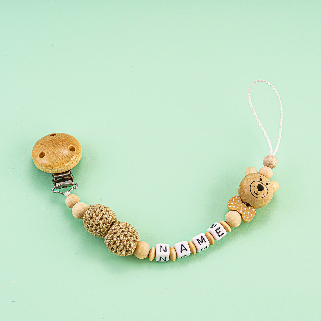 Schnullerkette mit Name #57