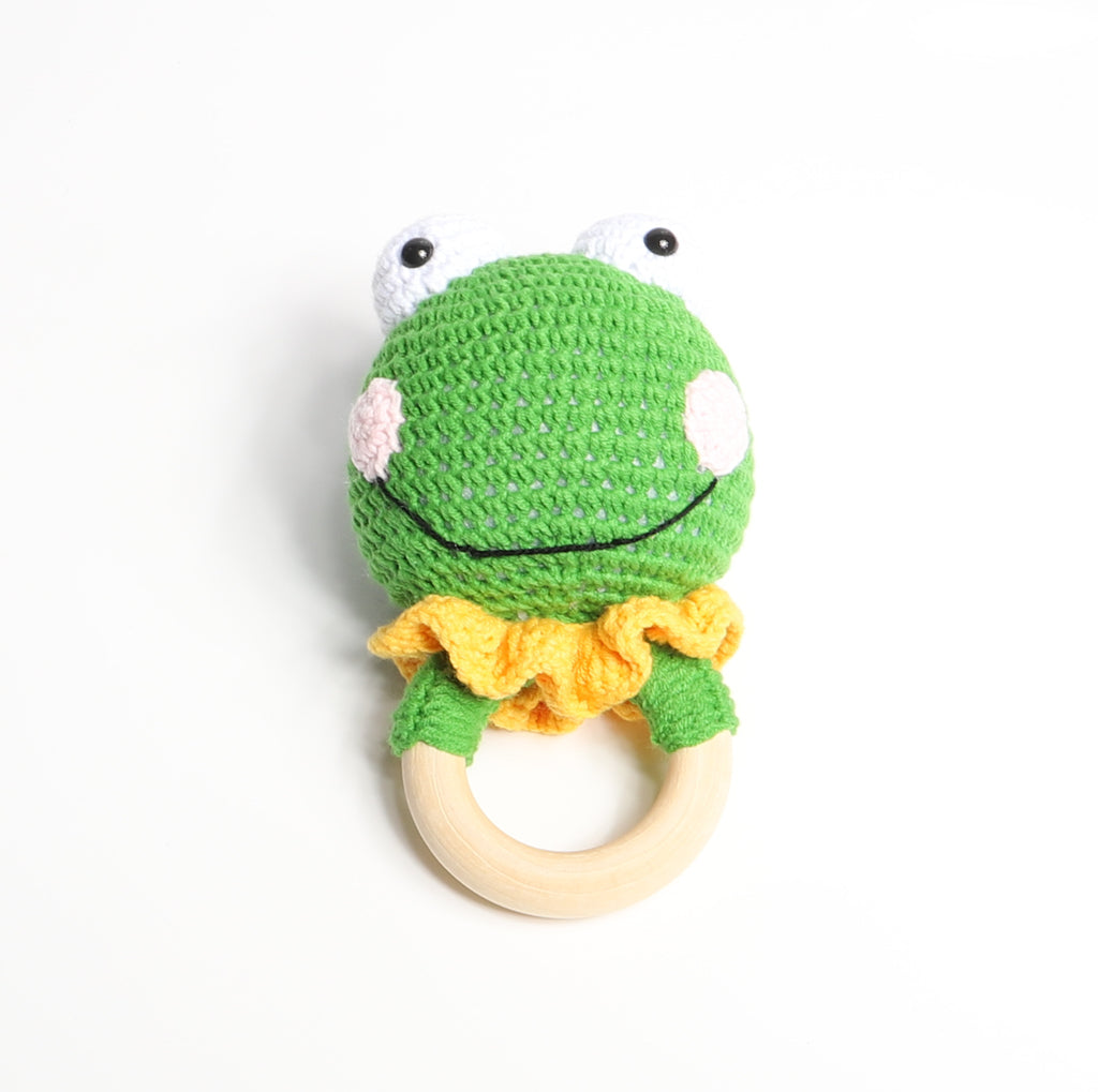 Häkelrassel - Frosch