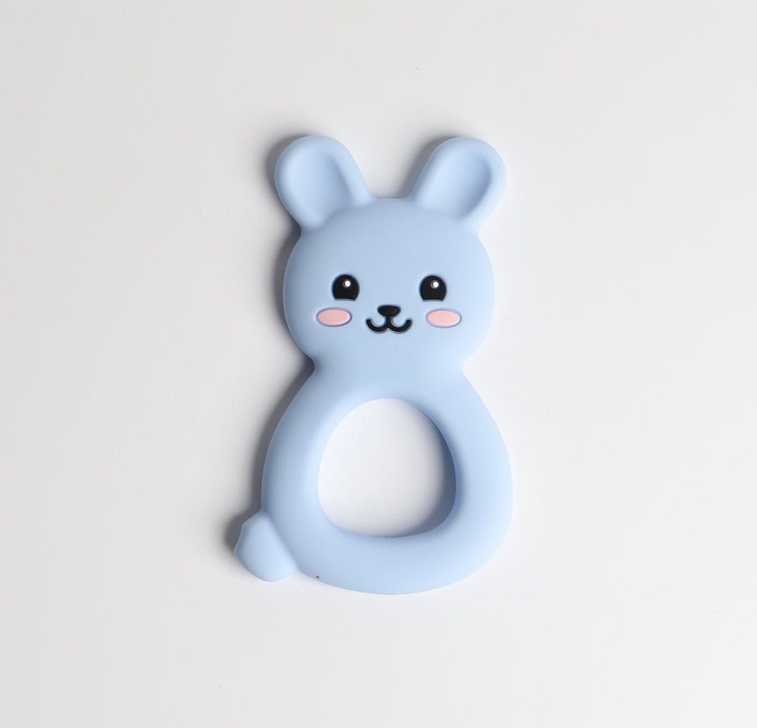 Silikon Greifling Hase babyblau
